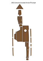 EVA Foam Cockpit Pad for Centurion Escalade (2002) - Teak Deck Floor Mat