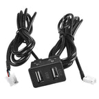4.6 Pin to Dual USB Port Extension Cable Adapter for Car Multimedia Head Unit