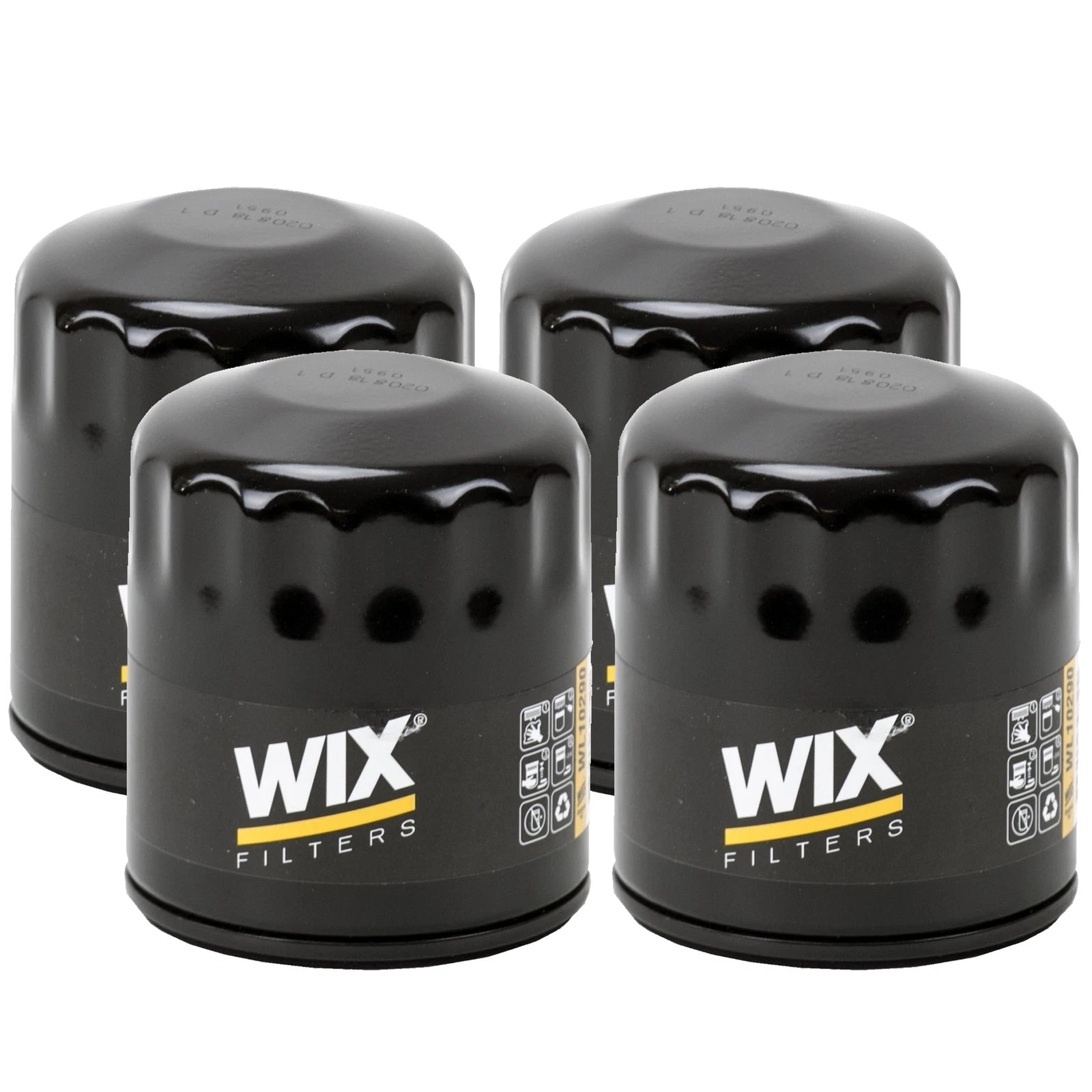Set of 4 Wix Engine Motor Oil Filters for Buick Cadillac Chevrolet GMC