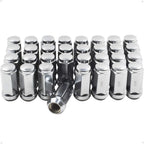 24x Chrome M14x1.5 Lug Nuts for Chevy Silverado Tahoe (2007–2023)