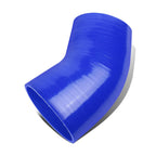 4" 200PSI 45 Degree Elbow Turbo Intake Piping Silicone Coupler Hose Blue