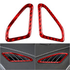 Dashboard Air Vent Outlet Cover for Cadillac ATS ATS-L (2013–2019) Carbon Fiber Red