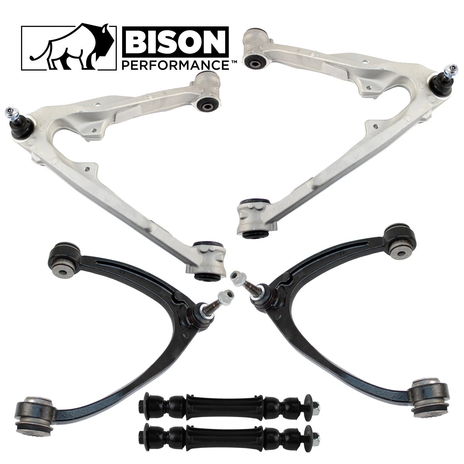 6pc Front Control Arm Sway Bar Link Kit for Cadillac Chevy GMC