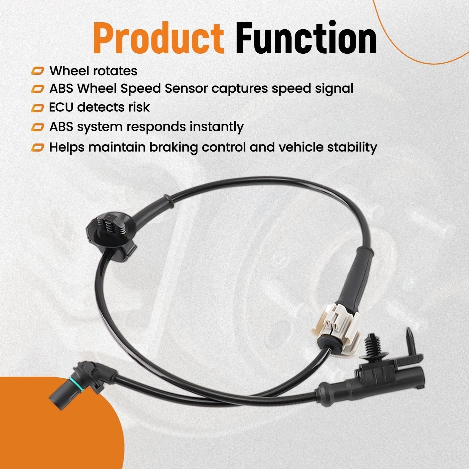 2X ABS Wheel Speed Sensor for Chevrolet Tahoe (2007-2014)