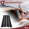 Door Pillar Window Trim for Toyota Tundra (2000–2006) Black Left Right