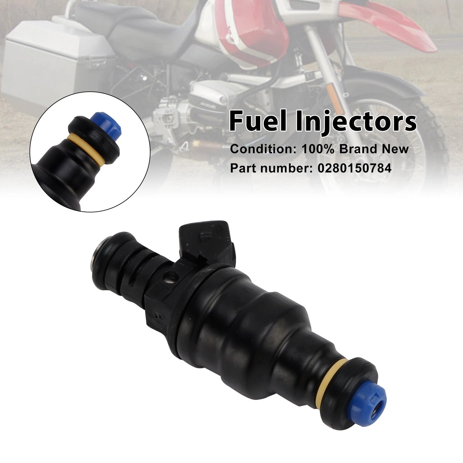 Set of 4 Fuel Injectors for BMW R1100 RT R850 R1100GS R850GS (1994–1999) 0280150784