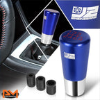 J2 Aluminum 6-Speed Manual Shift Knob for Universal Vehicles (Blue)