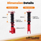 Coilover Kit 24 Way Adjustable Damping for Nissan Altima (2013–2018) & Maxima (2015–2023)