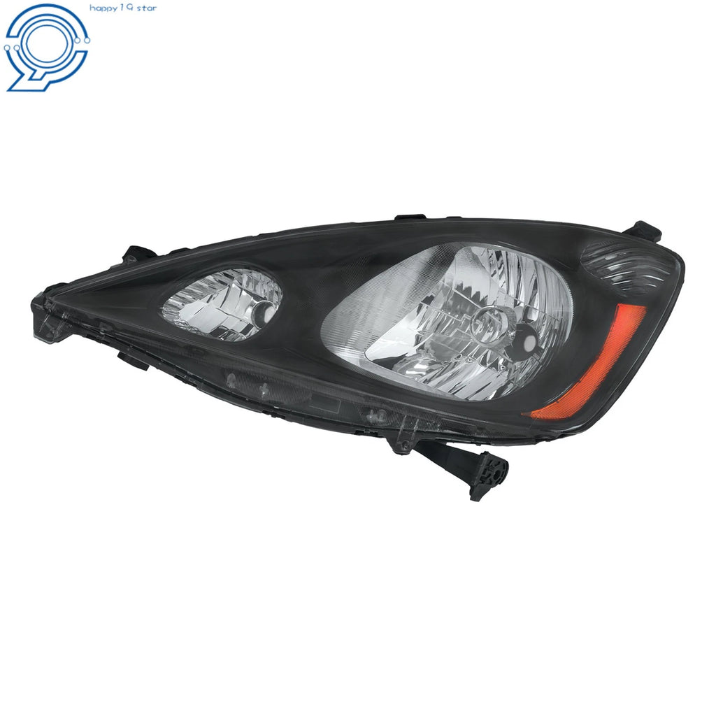 Driver Halogen Headlight for Honda Fit Sport (2009-2011) Black Housing