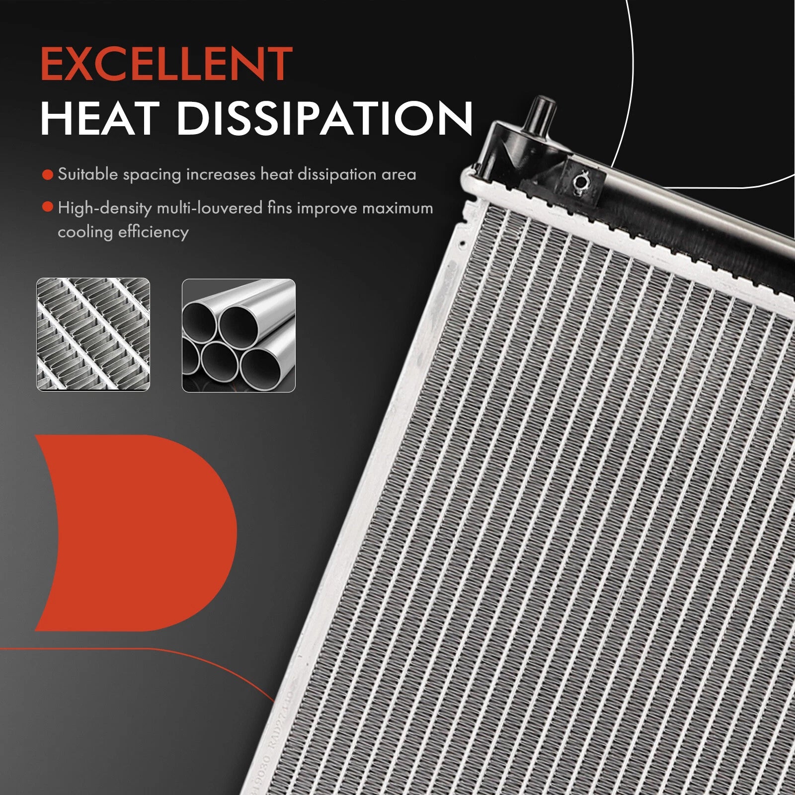 Radiator with Transmission Oil Cooler for Honda CR-V (2002–2006)
