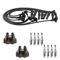 Set of 2 Ignition Coil Wires & 8 NGK Spark Plugs for Crown Victoria V8 (1992–2011)