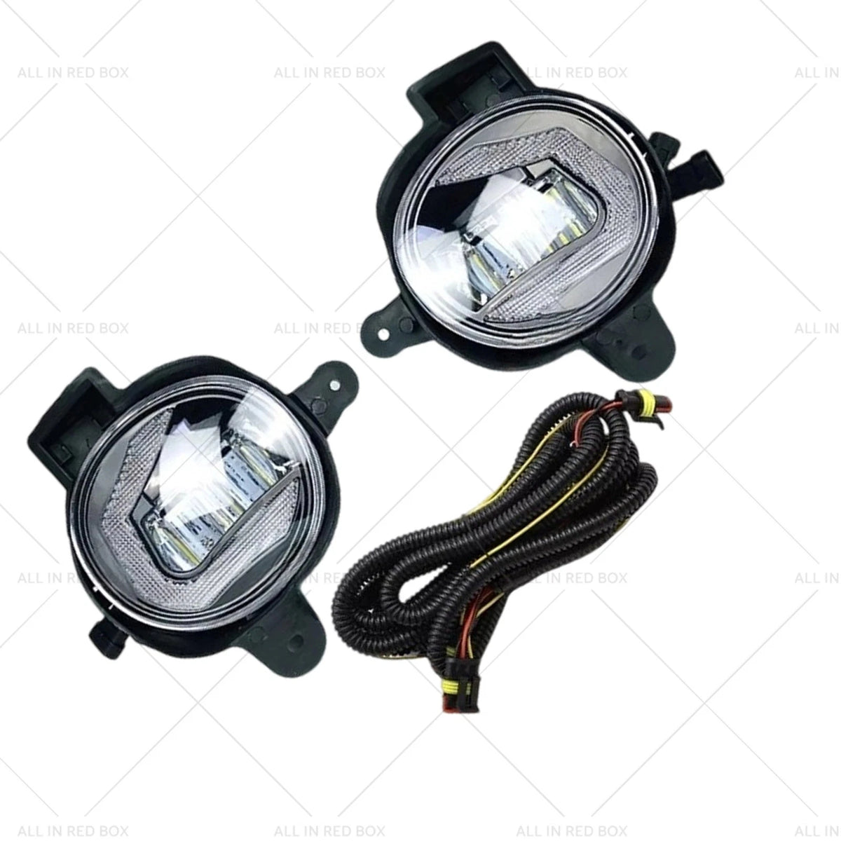 Pair Front Fog Lights LED Dynamic Turn for Toyota Hilux Vigo (2011–2014)