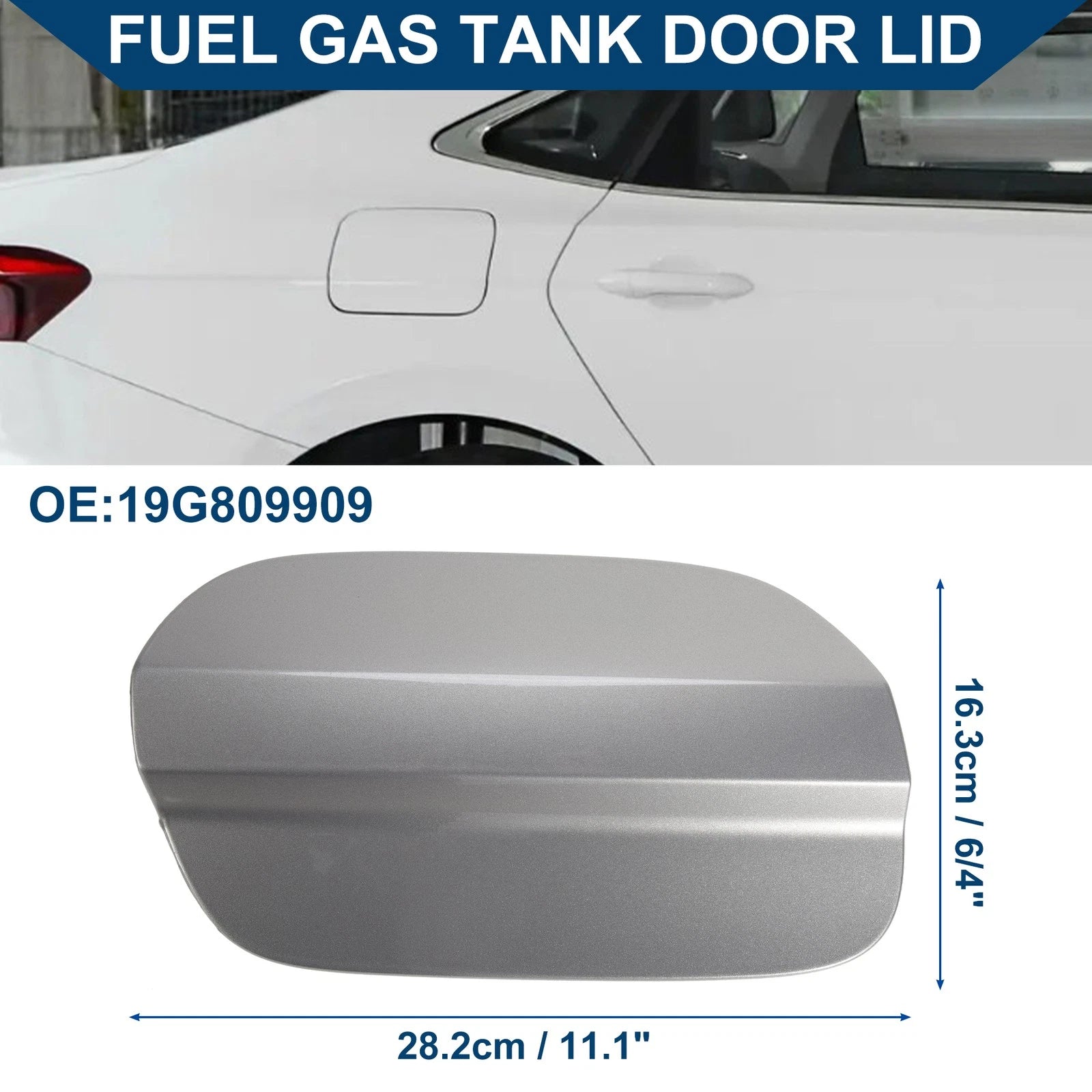 Fuel Tank Door Cap for Volkswagen Jetta A4 Bora (2019–2023) Gold Tone