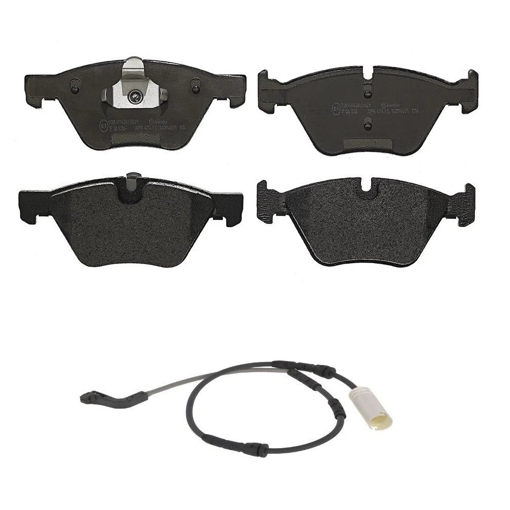 Low-Met Front Disc Brake Pads with Sensor for BMW E90 E91 E92 328i (2007–2008)
