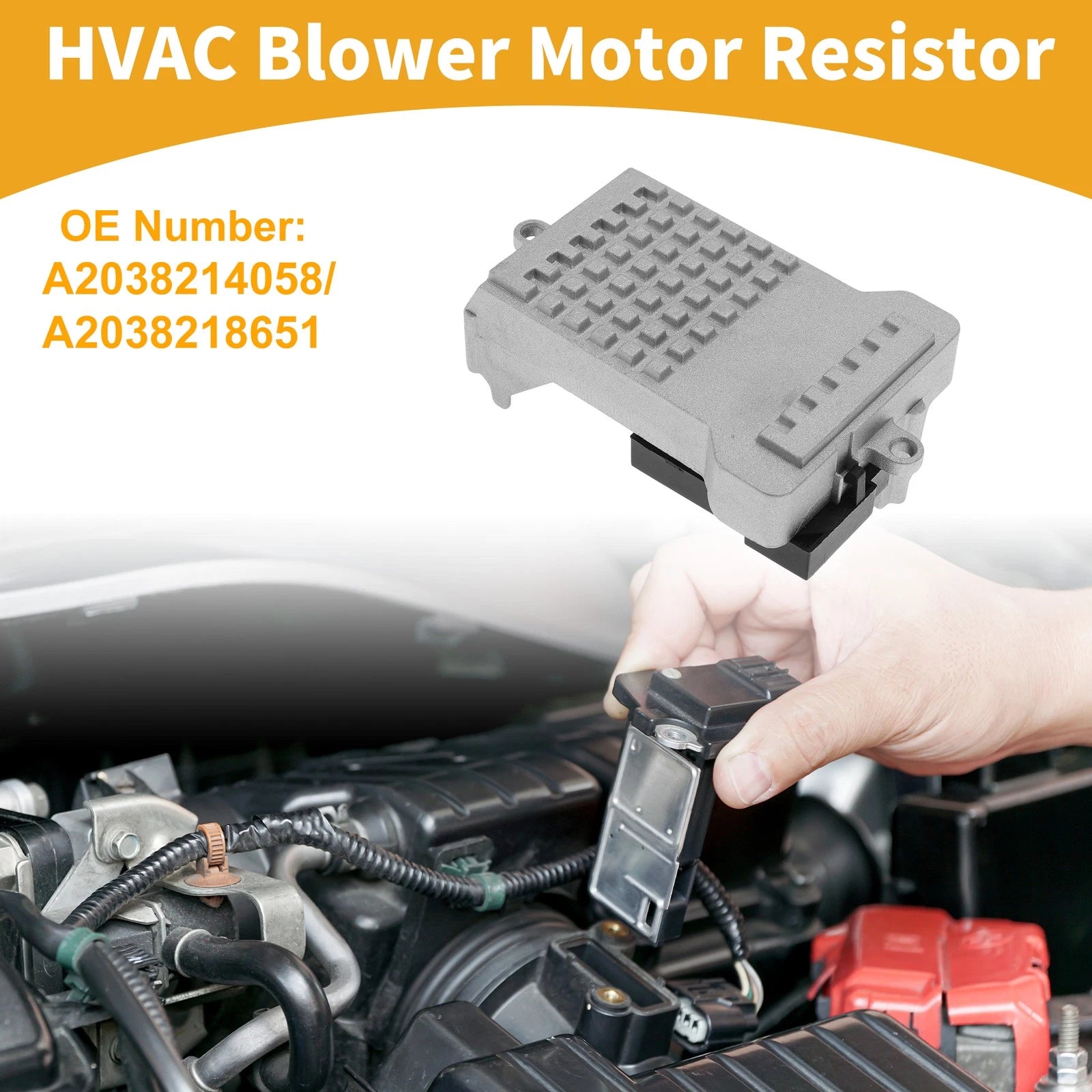 HVAC Blower Motor Resistor No.A2038214058 for Mercedes-Benz W220 (1999–2006)