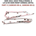 Set of 2 Roof Airbags for Tesla Model S (2021–2025) LH & RH