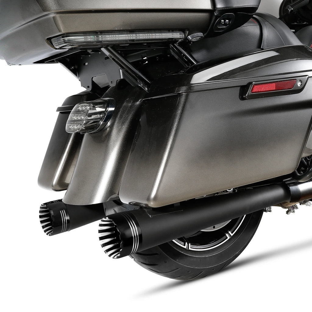 4" Megaphone Dual Exhaust Pipe for Harley Touring Road King (1995–2016)