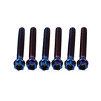 6X M10x50mm Titanium Bolt Torx Head Flange Screw for Motorcycle Bike