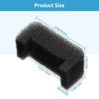 8Pcs Black Sponge Filter Set for