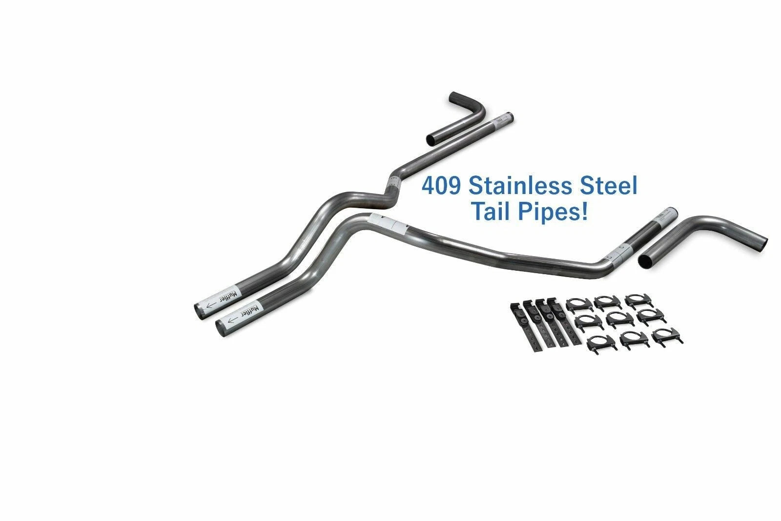 2.5" Stainless Dual Exhaust Kit for Chevy GMC 1500 (1988–1995)