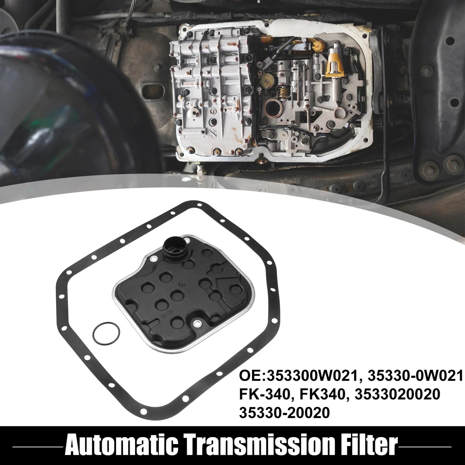 Set of 1 Automatic Transmission Filter with Gasket FK340 for Toyota Yaris (2000–2013)