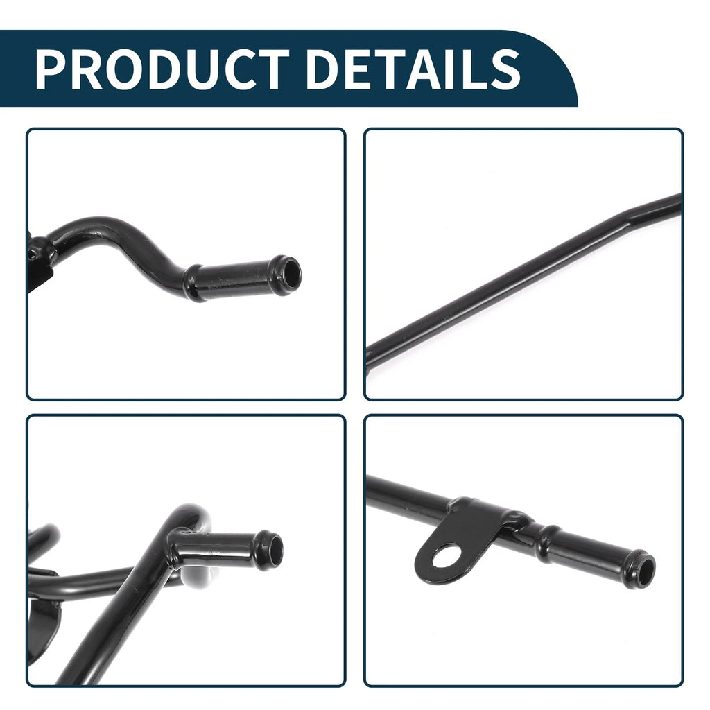 Radiator Hose Coolant Pipe for Audi A3 (2004–2012) 1 Pcs Iron Black