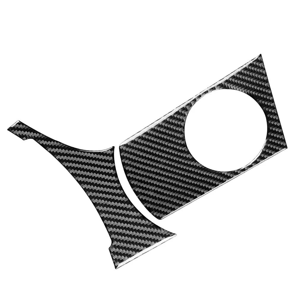 Carbon Fiber Gear Water Cup Holder Panel Cover Trim for BMW X3 E83 (2004–2010) RHD