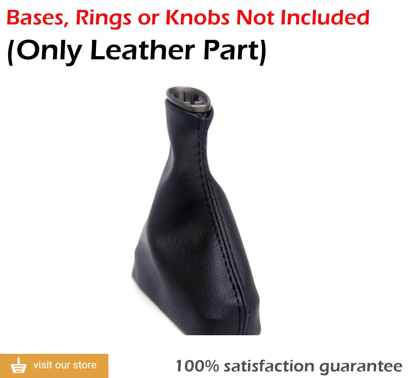 Automatic Shift Boot Cover for Acura MDX (2007–2013) Black PVC Leather