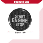 Carbon Fiber Engine Start Stop Button Cover for VW CC (2012–2017)