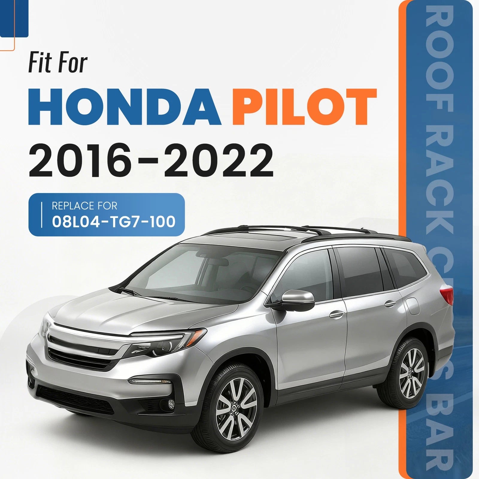 Roof Rack Cross Bar Set for Honda Pilot YF5/6 (2016–2022)