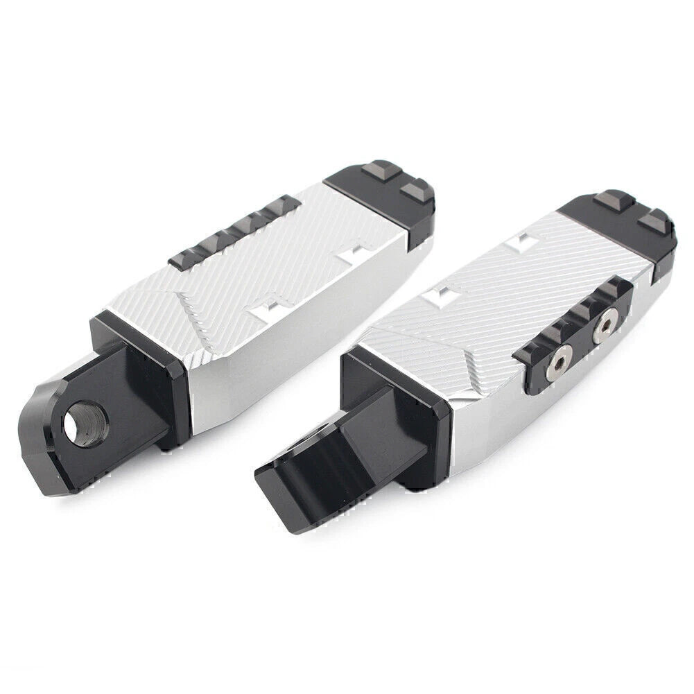Rear Footrests Silver Foot Pegs for Suzuki GSXR600/750/1300 (2001–2023)