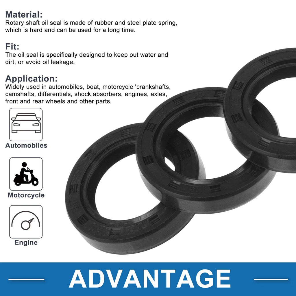 Set of 5 Oil Seal Rotary Shaft Seal 25x38x7mm for Various Models