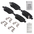 4PCS Rear Ceramic Brake Pads for Pontiac G5 G6 Pursuit Saturn Aura Ion (2007–2010)