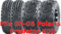 Set of 4 Wanda Sport ATV Tires 21x7-10 & 22x11-10 for Polaris Predator 500 (2005–2006)
