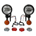 Auxiliary Fog Light Bracket with Turn Signals for Harley Electra Glide (1994–2024)