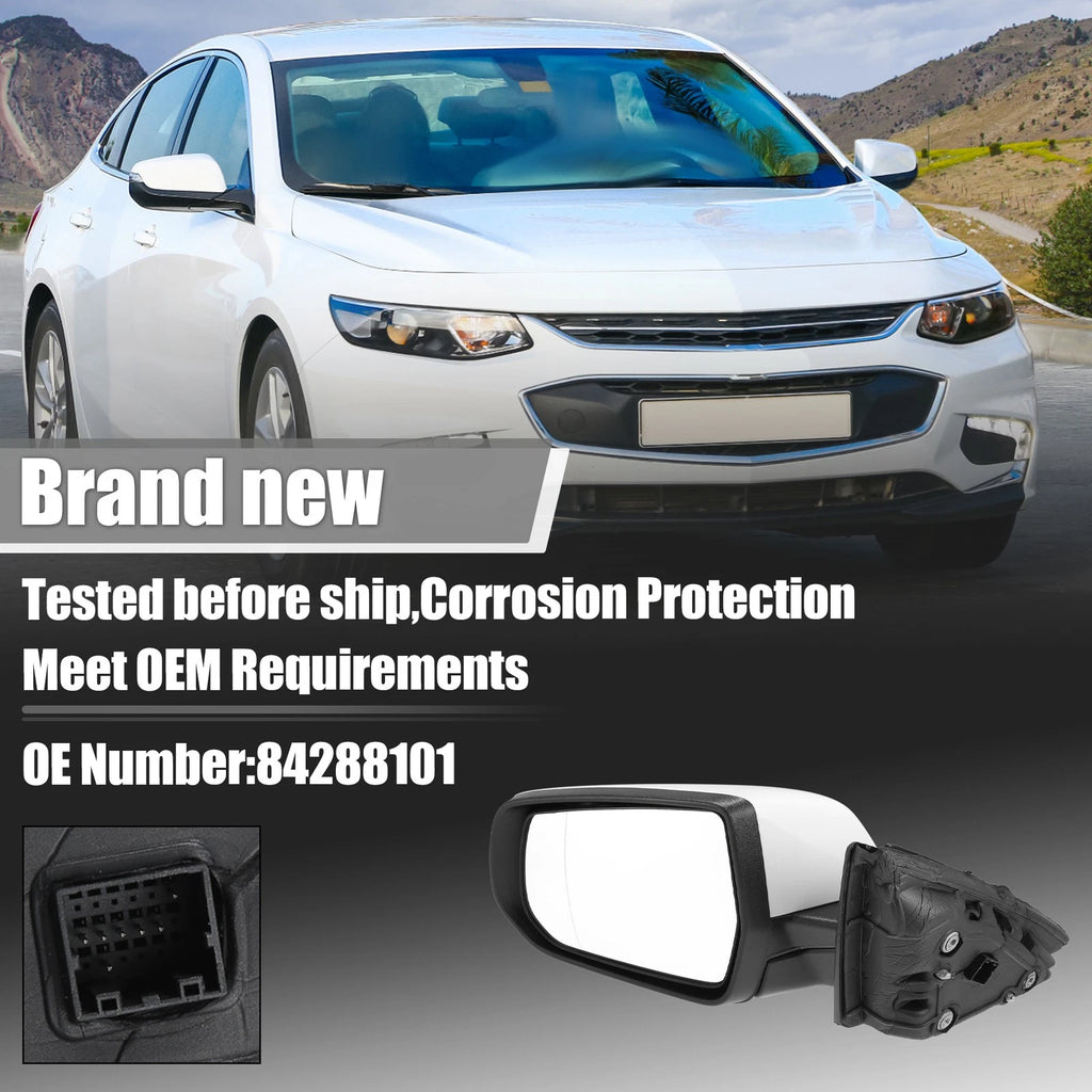 7 Pin Left Side Exterior Door Mirror Assembly for Chevrolet Malibu (2008–2012)