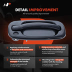 2X Front Exterior Door Handle for Silverado 1500 GMC Sierra 1500 (1999â2003)