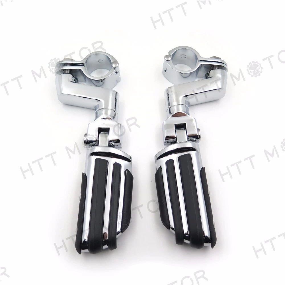 Flame Foot Peg Clamps 1.25" for Harley Sportster 883 1340 (1986–2023)