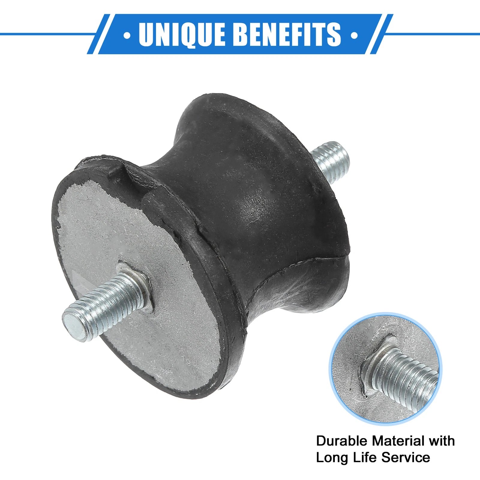 2X Automatic Transmission Mounts for BMW 325is (1992–1995) Rubber Black