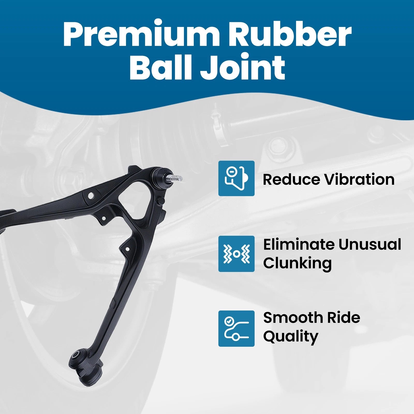 6x Front Upper Lower Control Arms Kit for Cadillac Escalade ESV/EXT (2007–2014)