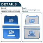 Electronic Handbrake Switch Button Sticker for Audi A6 C7 (2011–2018) Blue