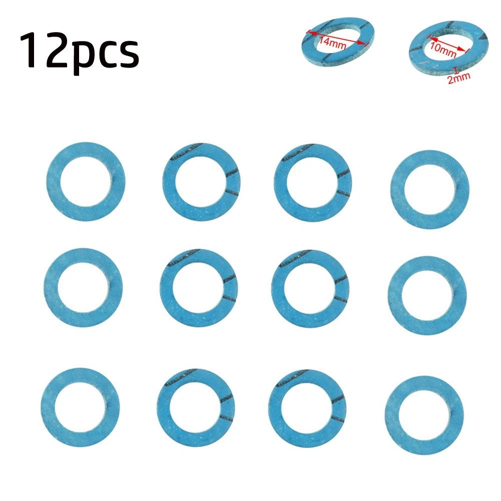 Set of 12 Drain Screw Gaskets for Marine Yacht Engine (12-19183-3, 18-2244)