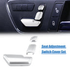 Set of 3 Door Seat Adjust Button Switch Cover Trim for Mercedes Benz RHD