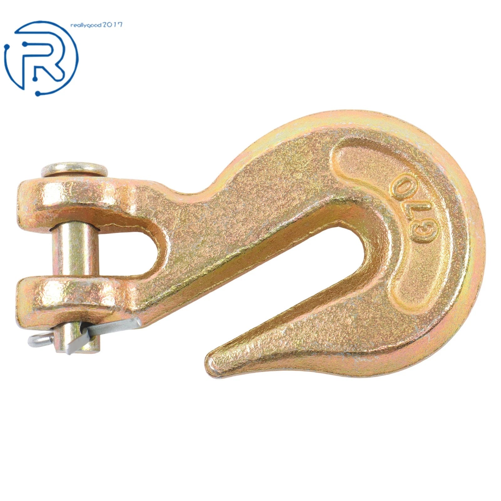 6 Pack Clevis Slip Hook 5/16" with Latch, G70 Steel, 18800lbs Breaking Strength