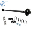 Set of 4 Trailer Axles for Boat Cargo Dump RV Utility (2000 lbs)