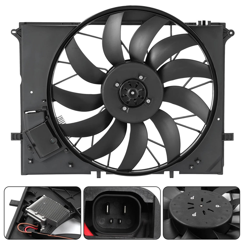 Radiator Cooling Fan Assembly 2205000193 for Mercedes-Benz S430 S500 (2000–2006)