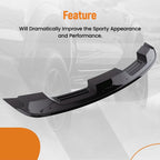 Rear Spoiler Wickerbill for Ford Mustang 2-Door (2015–2022) Gloss Black