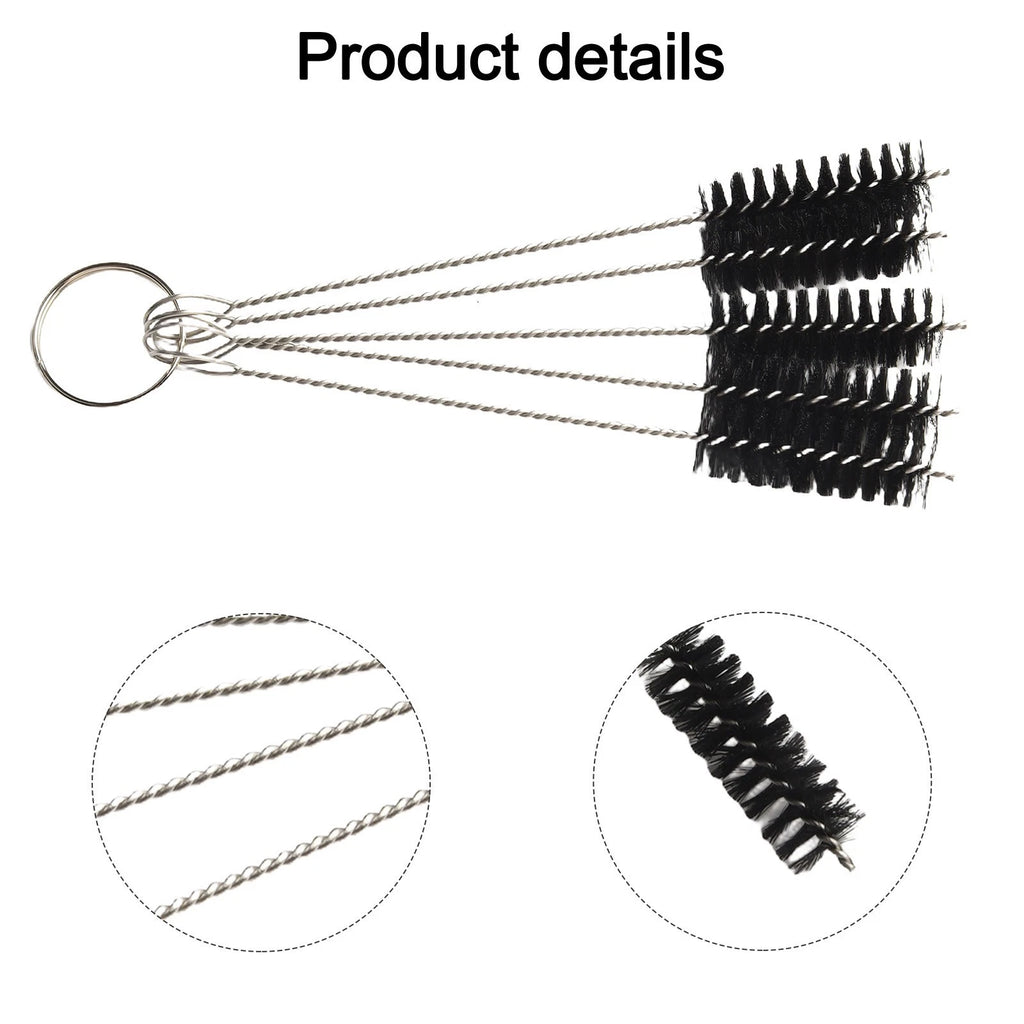 Set of 4 Tube Wire Brush Tools for Cylinder Cleaning and Polishing