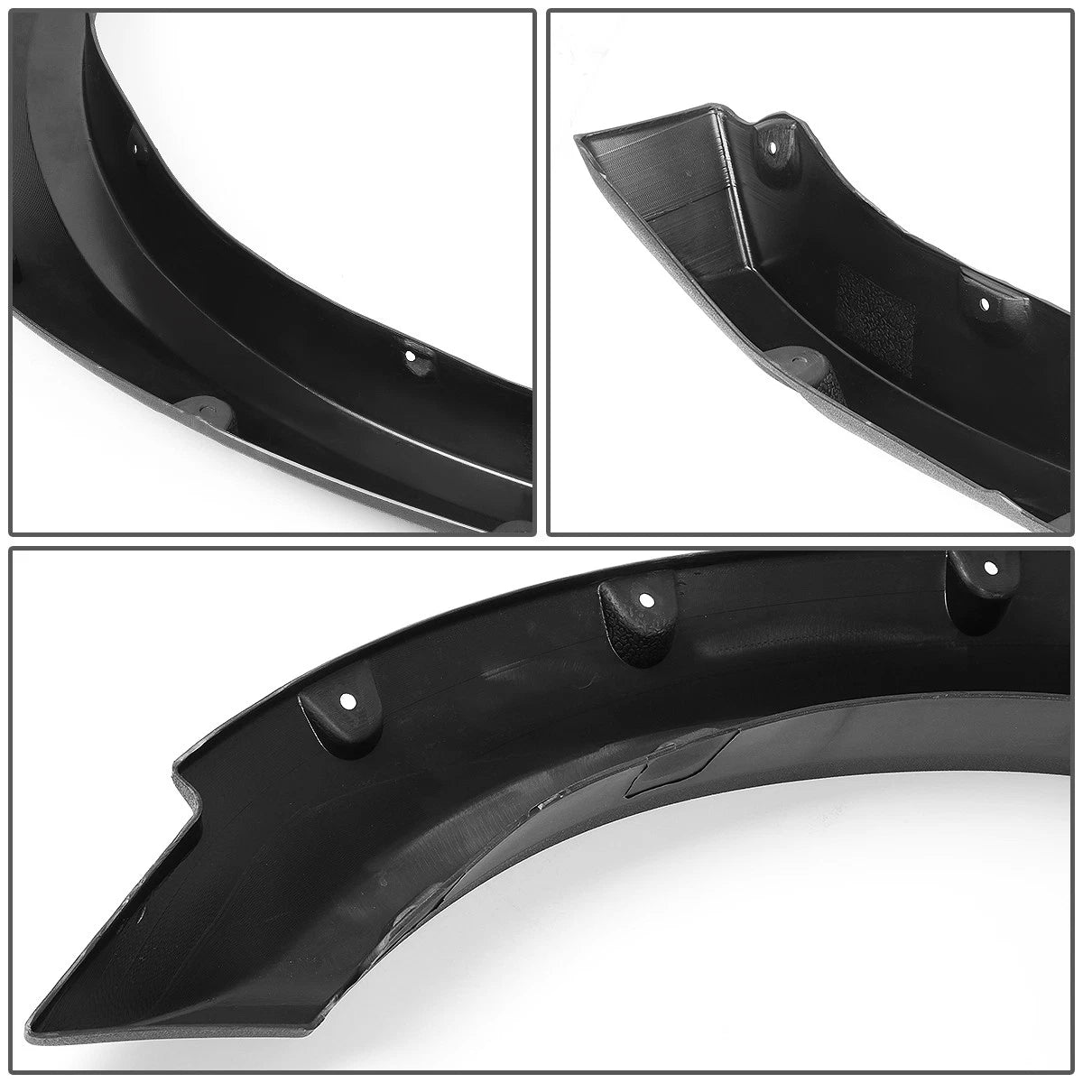 Set of 4 Matte Pocket-Riveted Wheel Fender Flares for Ram Truck (2010–2018)