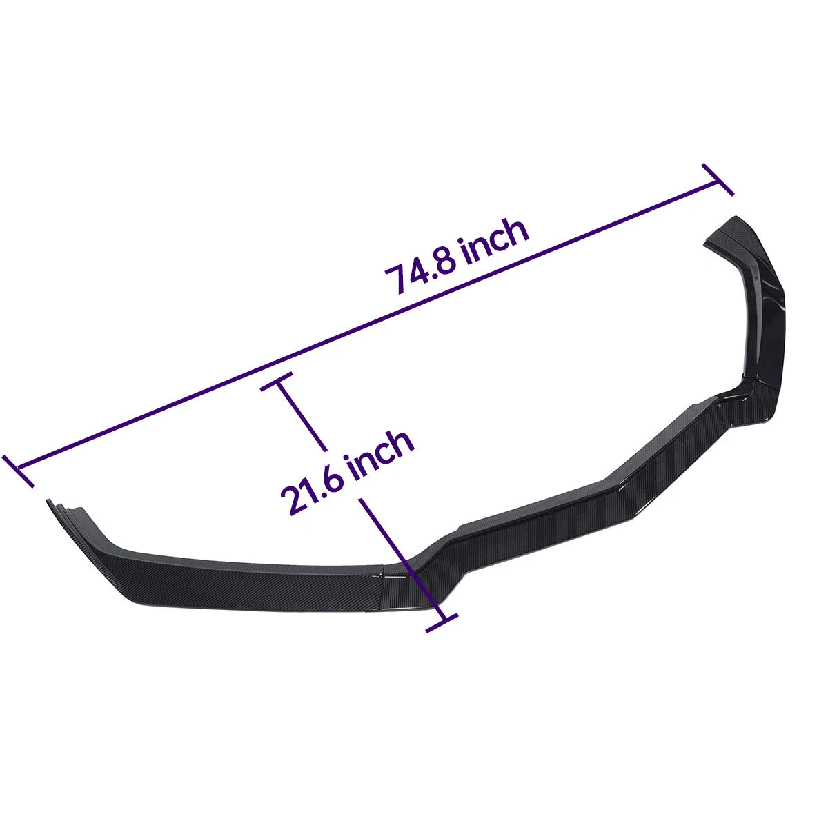 5VM Style Carbon Fiber Front Bumper Lip Splitter for Chevy Corvette C8 (2020–2023)